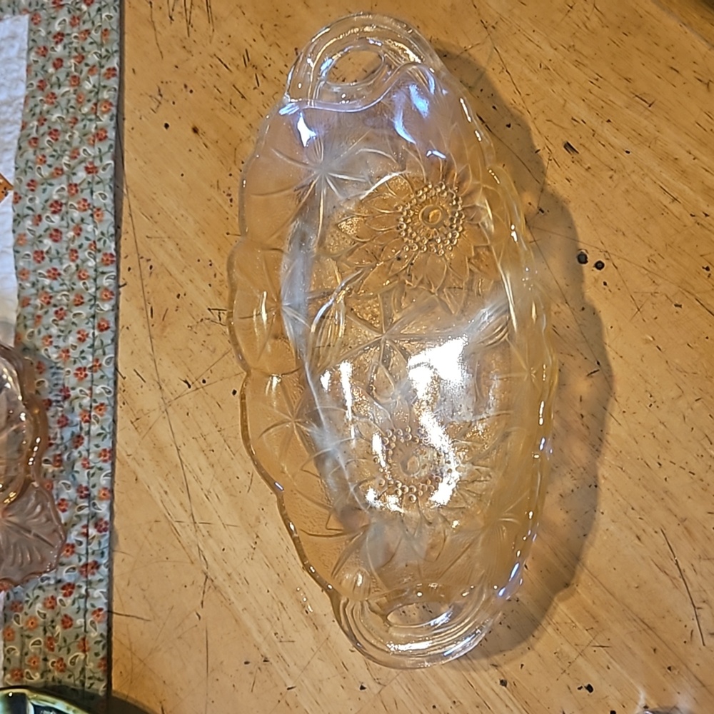 Vintage 1960s Glass Candy Dish
